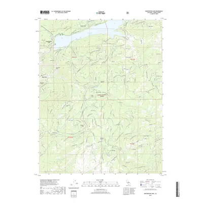 2018 Map of Huntington Lake, 2018 Print