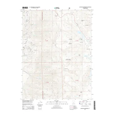 2014 Map of Huntington Reservoir, 2014 Print