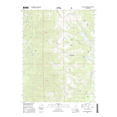2017 Map of Huntington Reservoir, 2017 Print