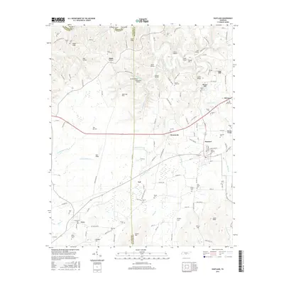 2016 Map of Huntland, 2016 Print