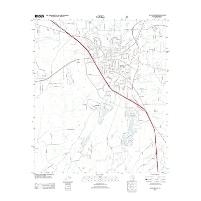 2013 Map of Huntsville, 2013 Print