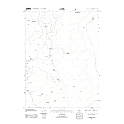 2012 Map of Hupa Mountain, 2012 Print
