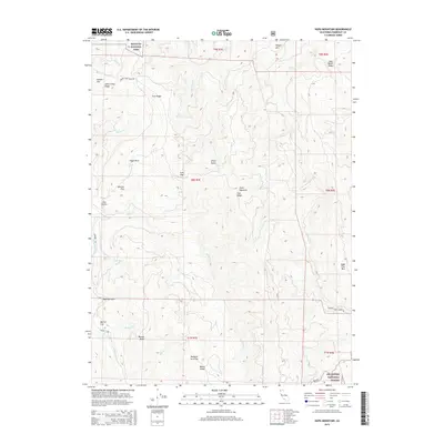 2015 Map of Hupa Mountain, 2015 Print