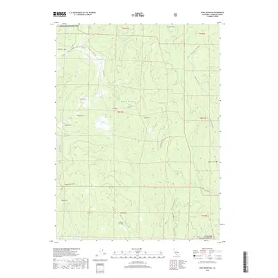 2018 Map of Hupa Mountain, 2018 Print