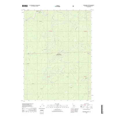 2018 Map of Hurdygurdy Butte, 2018 Print
