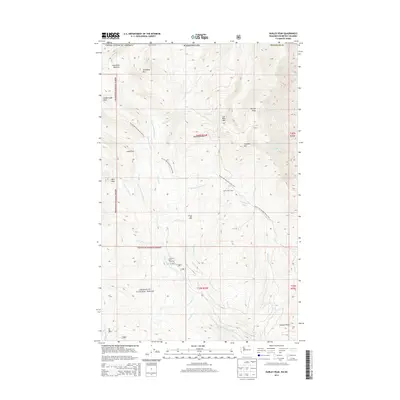 2014 Map of Hurley Peak, 2014 Print