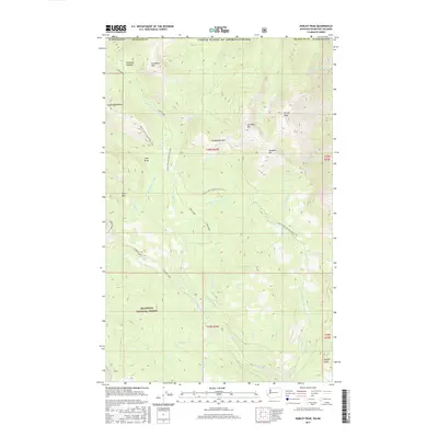 2017 Map of Hurley Peak, 2017 Print