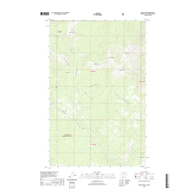 2020 Map of Hurley Peak, 2020 Print