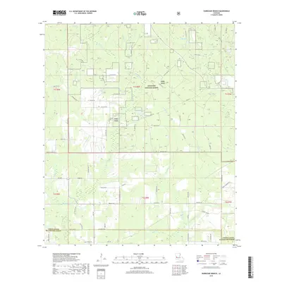 2018 Map of Hurricane Branch, 2018 Print