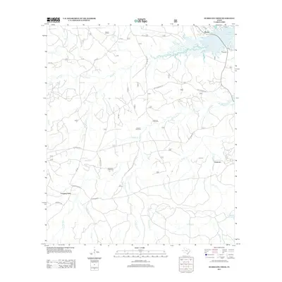 2012 Map of Hurricane Creek, 2012 Print