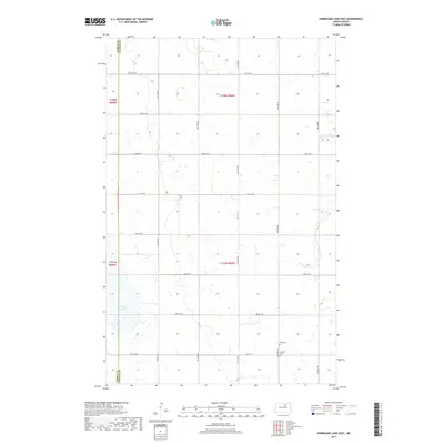 2017 Map of Hurricane Lake East, 2017 Print
