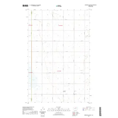 2020 Map of Hurricane Lake East, 2020 Print