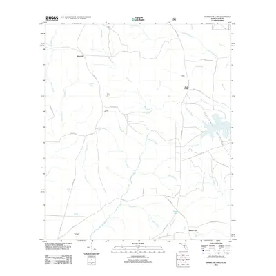 2011 Map of Hurricane Lake, 2011 Print