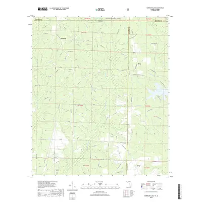 2018 Map of Hurricane Lake, 2018 Print