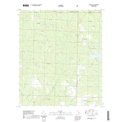 2021 Map of Hurricane Lake, 2021 Print