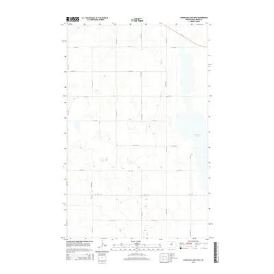2014 Map of Hurricane Lake West, 2014 Print
