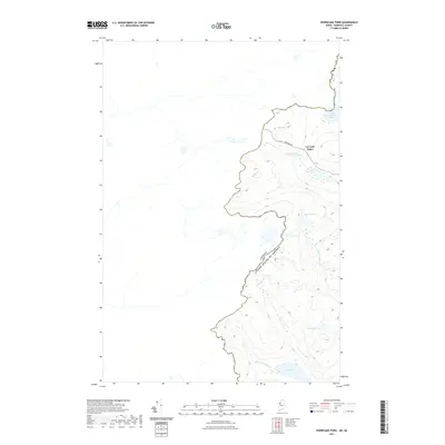 2021 Map of Hurricane Pond, 2021 Print
