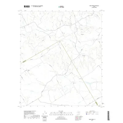 2019 Map of Hurst Spring, 2019 Print