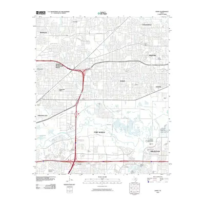 2010 Map of Hurst, 2010 Print