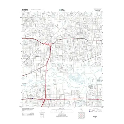 2012 Map of Hurst, 2012 Print