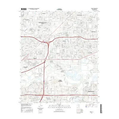2016 Map of Hurst, 2016 Print