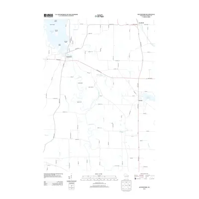 2013 Map of Hustisford, 2013 Print