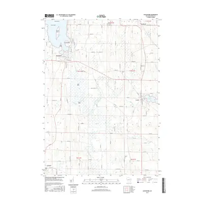 2015 Map of Hustisford, 2015 Print