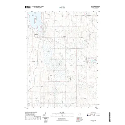 2018 Map of Hustisford, 2018 Print