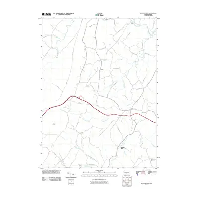 2010 Map of Hustontown, 2010 Print