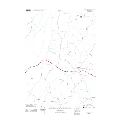 2013 Map of Hustontown, 2013 Print