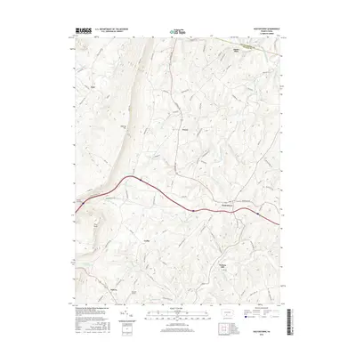 2016 Map of Hustontown, 2016 Print