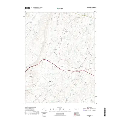 2019 Map of Hustontown, 2019 Print