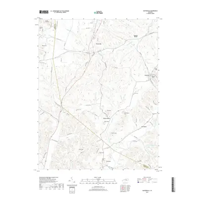 2019 Map of Hustonville, 2019 Print