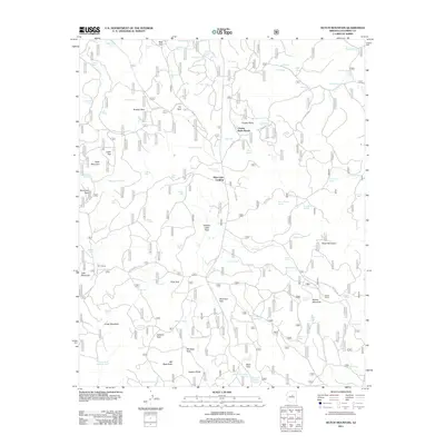 2011 Map of Hutch Mountain, 2011 Print