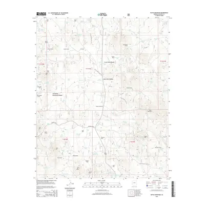 2014 Map of Hutch Mountain, 2014 Print