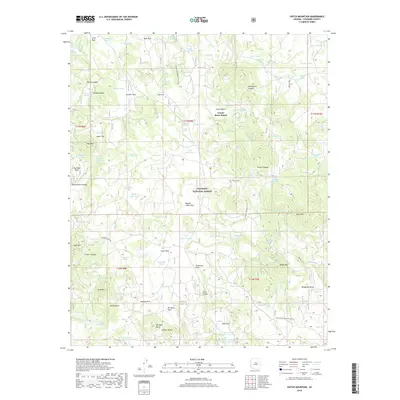 2018 Map of Hutch Mountain, 2018 Print