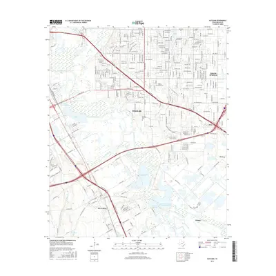 2016 Map of Hutchins, 2016 Print