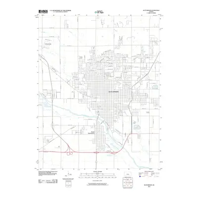 2010 Map of Hutchinson, 2010 Print