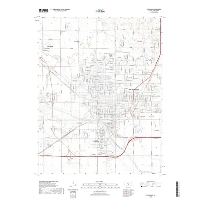 2018 Map of Hutchinson, 2018 Print
