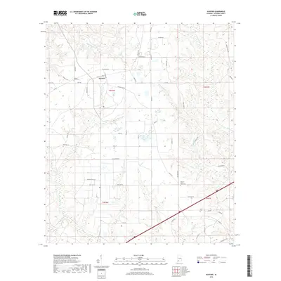 2018 Map of Huxford, 2018 Print