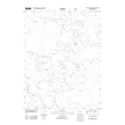 2012 Map of Hyampom Mountain, 2012 Print