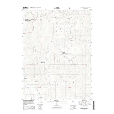 2015 Map of Hyampom Mountain, 2015 Print