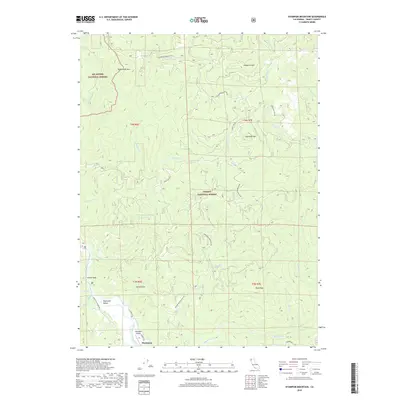 2018 Map of Hyampom Mountain, 2018 Print