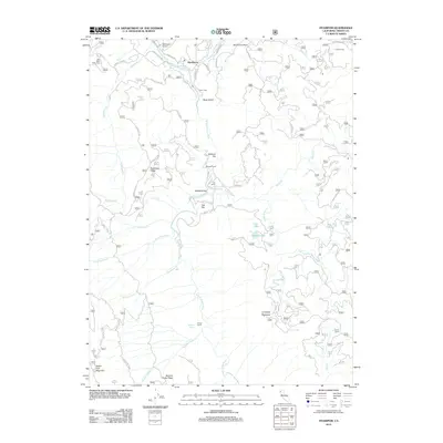 2012 Map of Hyampom, 2012 Print