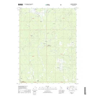 2018 Map of Hyampom, 2018 Print