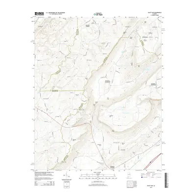 2014 Map of Hyatt Gap, 2014 Print
