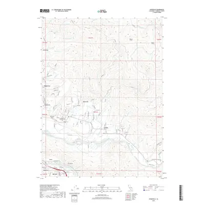 2018 Map of Hydesville, 2018 Print