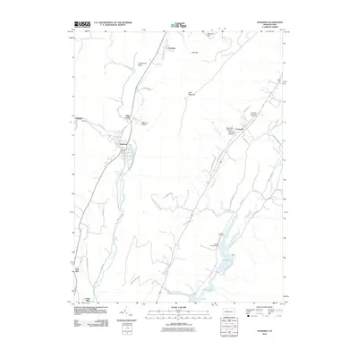 2010 Map of Hyndman, 2010 Print