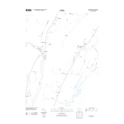 2013 Map of Hyndman, 2013 Print