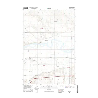 2014 Map of Hysham, 2014 Print
